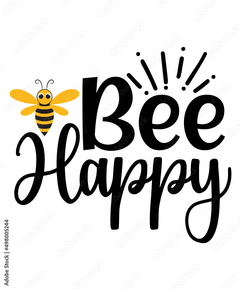 Bee SVG Bundle, Bee Kind Svg, Bee Happpy Svg, Bee Svg, Bee Sayings Svg ...