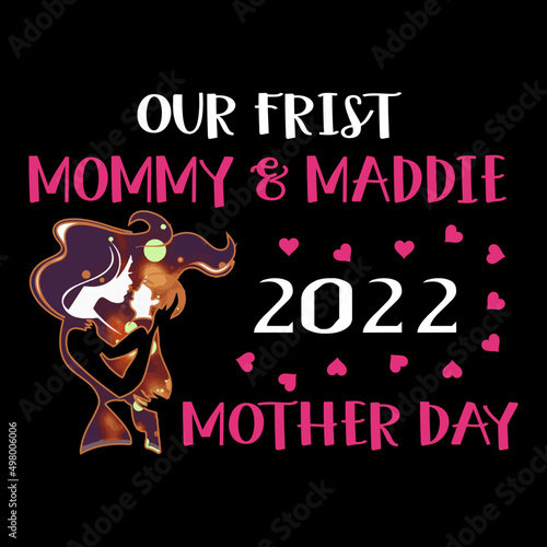 Mother's day t-shirt design template 