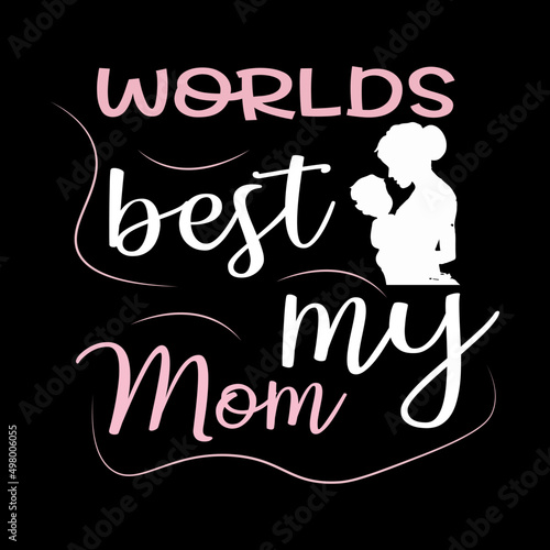Mother's day t-shirt design template 