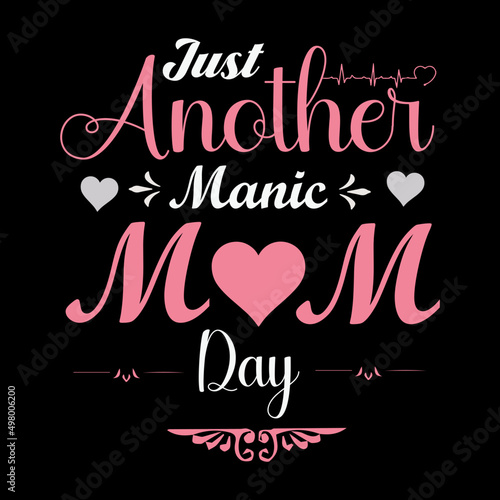 Mother's day t-shirt design template 