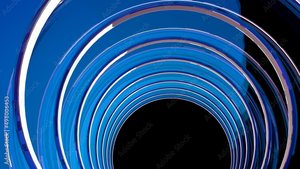 Fototapeta premium blue graphic resource to make presentations in circular 3d render form