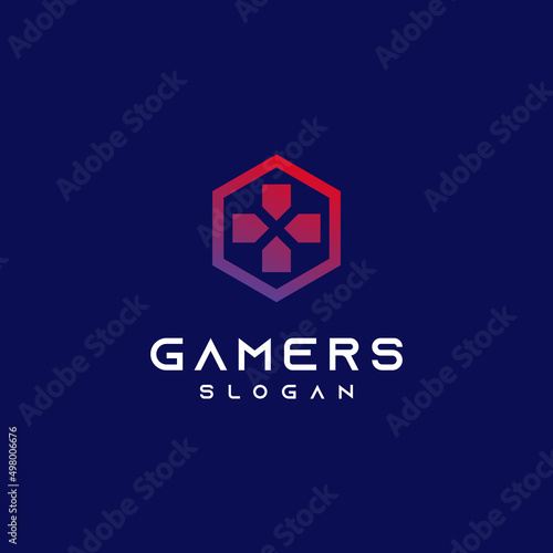 gamer logo design modern concept 