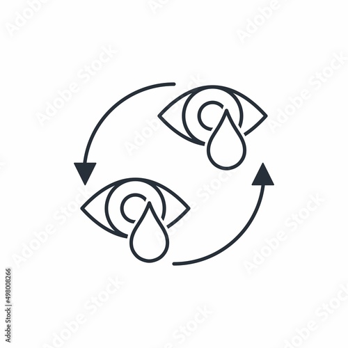 Share grief. Sympathy. Vector linear icon isolated on white background.