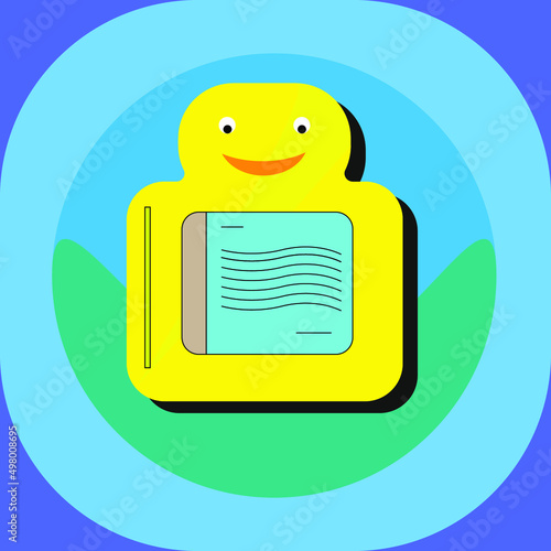 notebook icon,book icon for child handicrafts.
