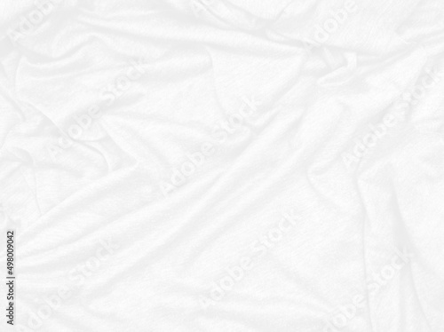 Wallpaper Mural white creased fabric texture background, empty white cloth use as wallpaper. simple wavy t-shirt structure, plain fashion clothes unprinted design. luxury, softness concept background. Torontodigital.ca