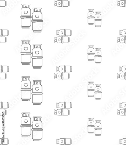 Lpg Cylinder Icon Seamless Pattern M_2204001