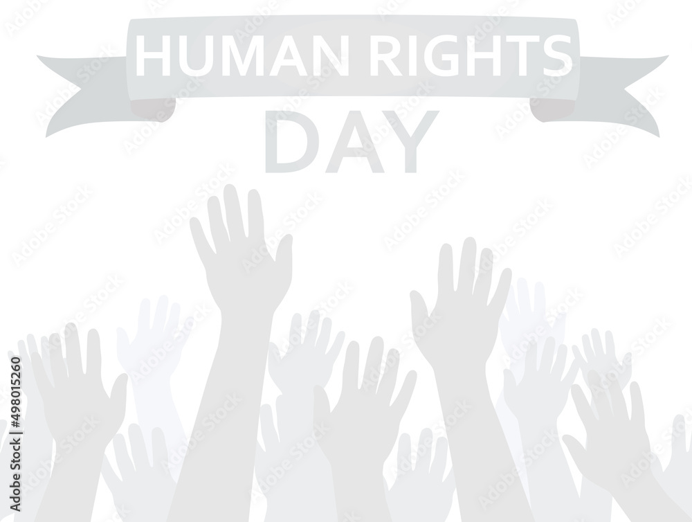 Human rights day. vector illustration Human rights day. vector illustration