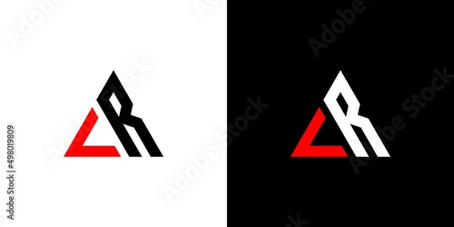 Modern and unique  letter CR initials logo design