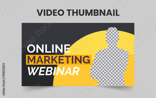 Fully Editable video thumbnail for marketing agency, Editable video thumbnail design for opening video tutorials.
Attractive video thumbnail vector design customizable thumbnail.