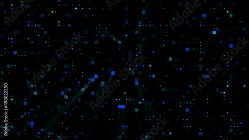 Blue Hi Tech Retro vertical motion background for your logo opener or music festival.
