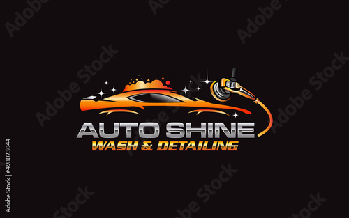 Illustration vector graphic of auto detailing servis logo design template-05