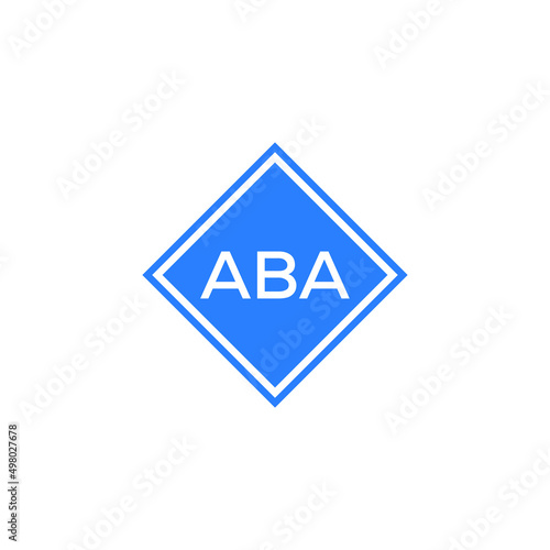 ABA letter design for logo and icon.ABA monogram logo.vector illustration with black background.