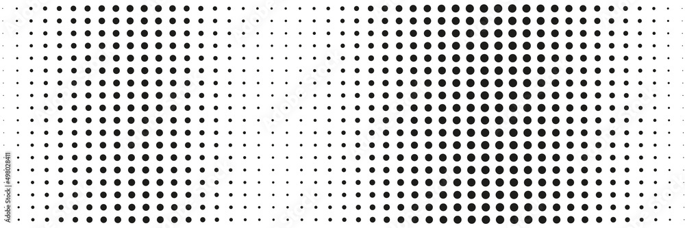 Black Point Pattern patron absHorizontal pattern of black dots of different sizestracto ...