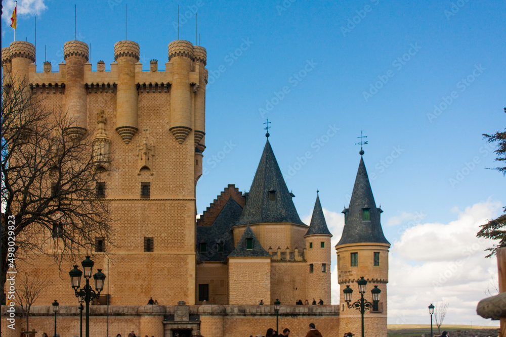 Fototapeta premium Alcázar de Segovia, en Castilla y León, España.