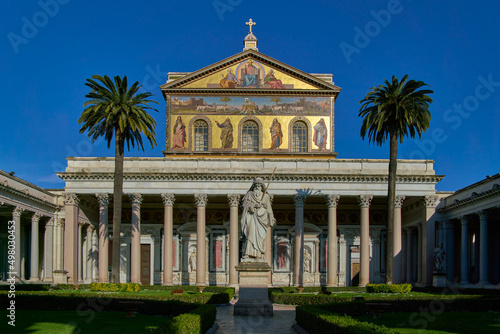 San Paolo fuori le mura byzantine church in Rome photo