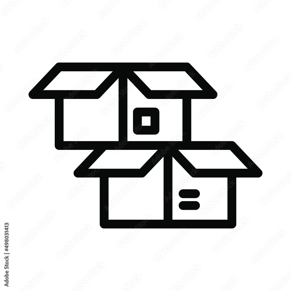 carton box icon illustration vector graphic