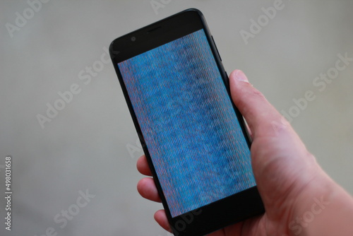 Obraz na plátně Broken Smartphone