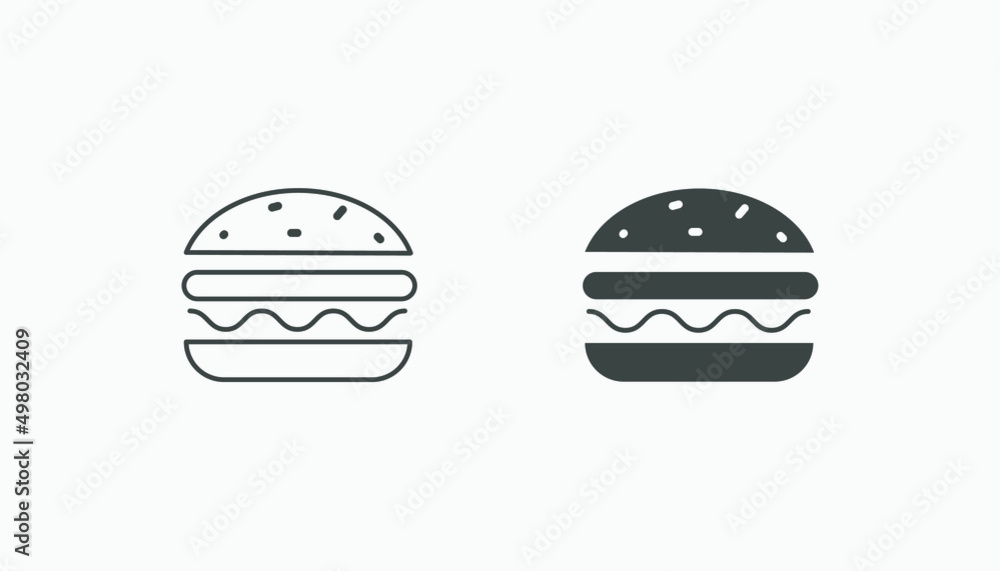 burger, hamburger, cheeseburger, fast food, sandwich icon vector symbol isolated burger, hamburger, cheeseburger, fast food, sandwich icon vector symbol isolated