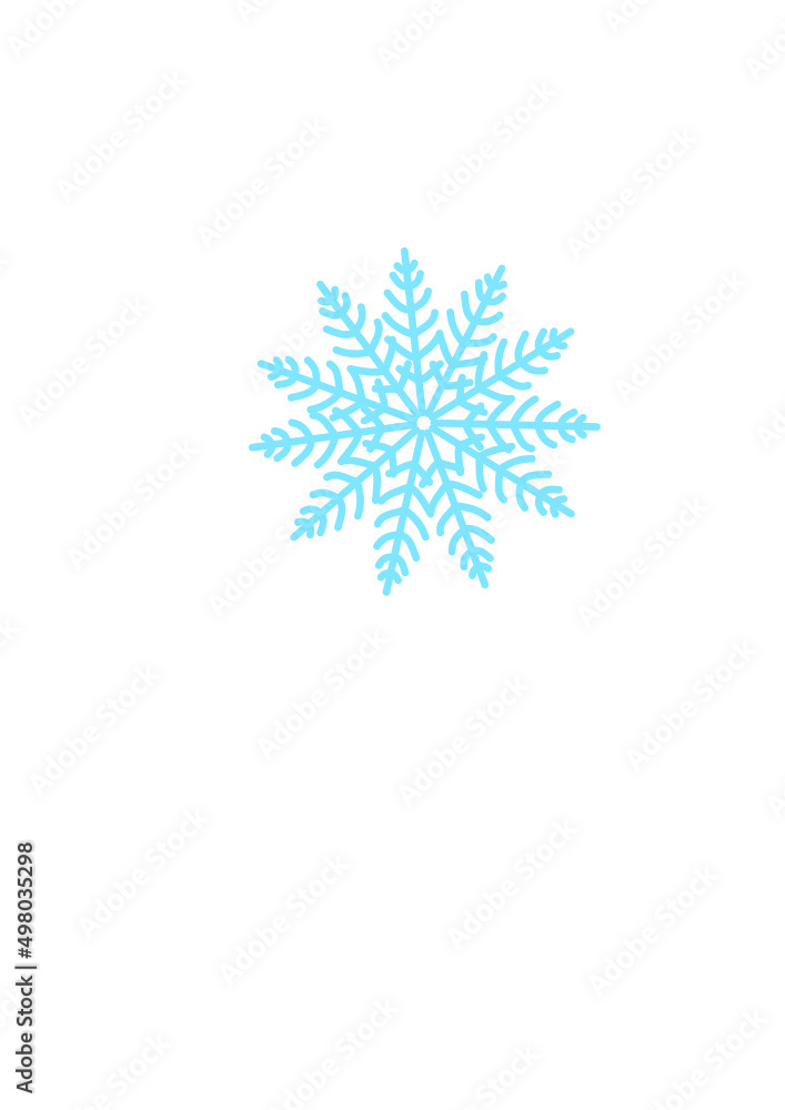 snowflake on a white background snowflake on a white background