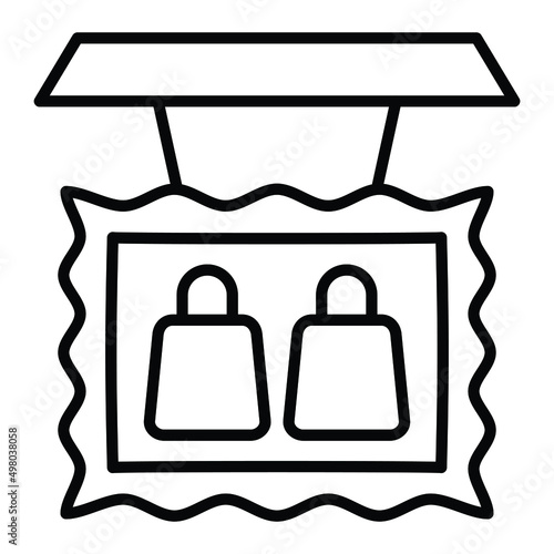 Store Sign Icon Style