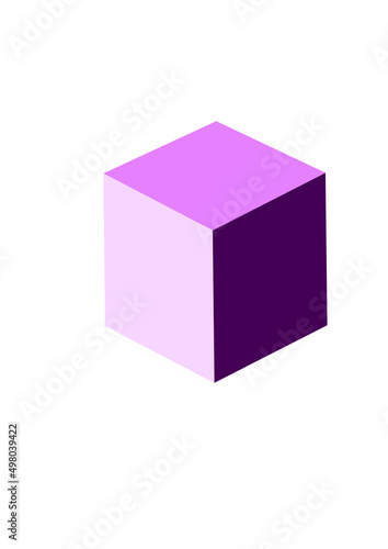 cube isolated on white background