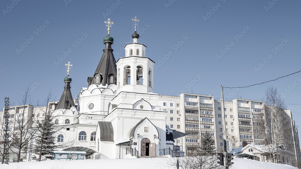 orthodox church in a residential area