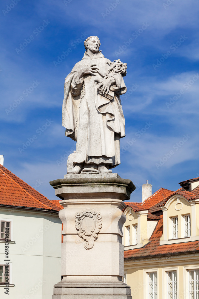 Statue of Philip Benizi de Damiani on the Charles bridge in Prague