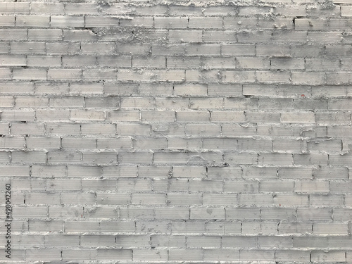 Obraz na płótnie White painted brick wall