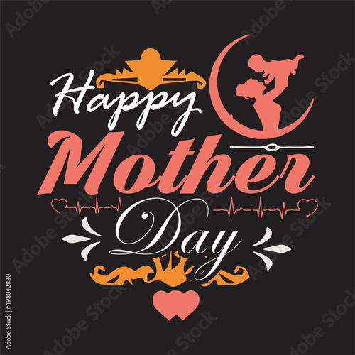 Motherday's T-shirt design template