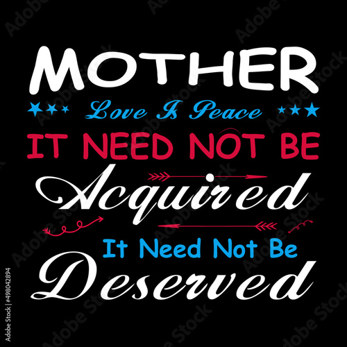 Motherday's T-shirt design template