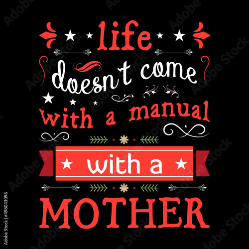 Motherday's T-shirt design template