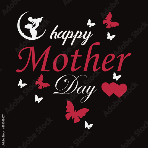 Motherday's T-shirt design template