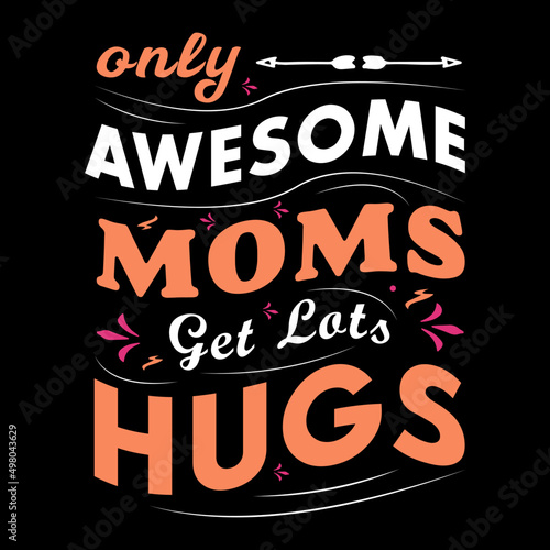Motherday's T-shirt design template