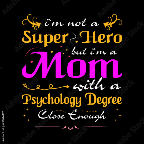 Motherday's T-shirt design template 