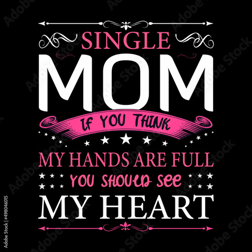 Mother day T-shirt design template 