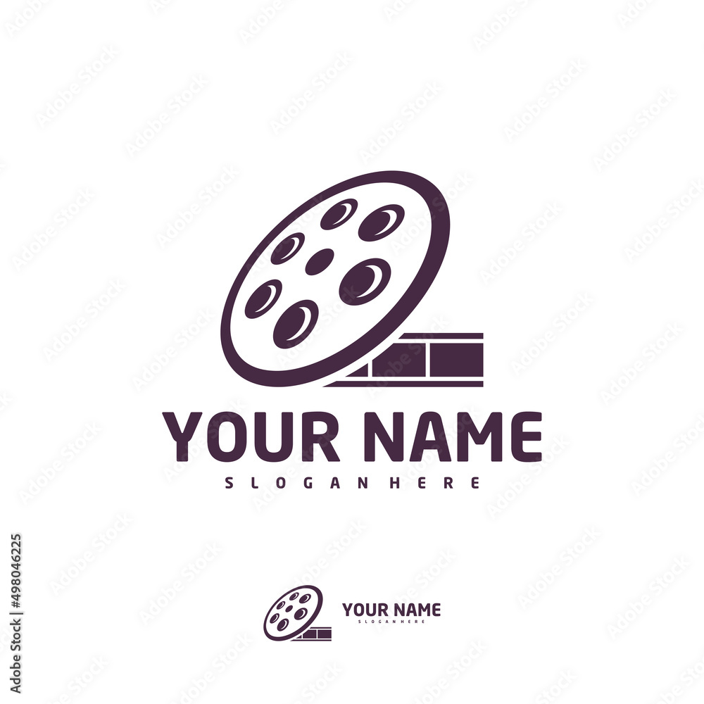 Cinema logo vector template, Creative Film Strip Cinema logo design concepts Cinema logo vector template, Creative Film Strip Cinema logo design concepts
