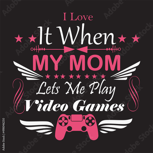 Mother day T-shirt design template 
