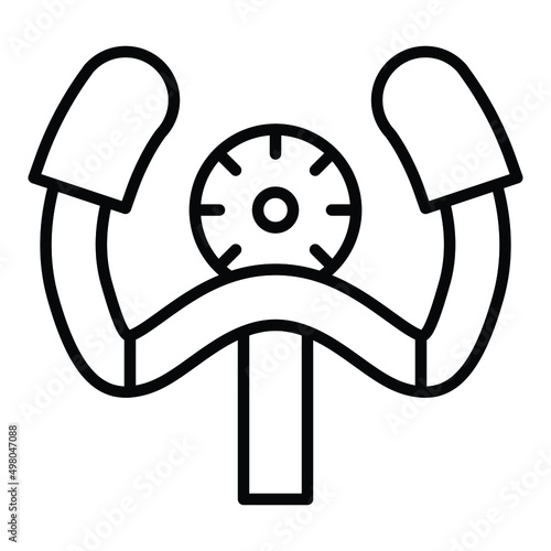 Aeroplane Steering Wheel Icon Style