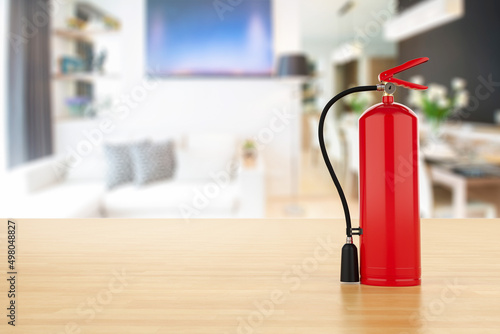 Fire extinguisher in house