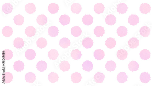 ピンクのグラデーションの水玉