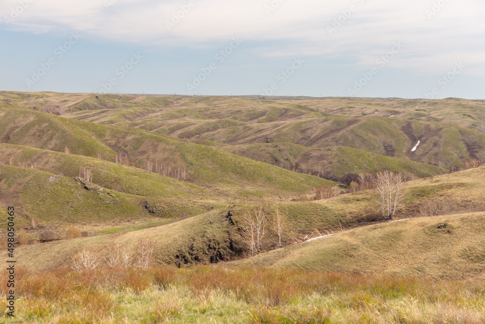 Guberlinsky mountains, Orenburg region, Southern Urals, Russia.