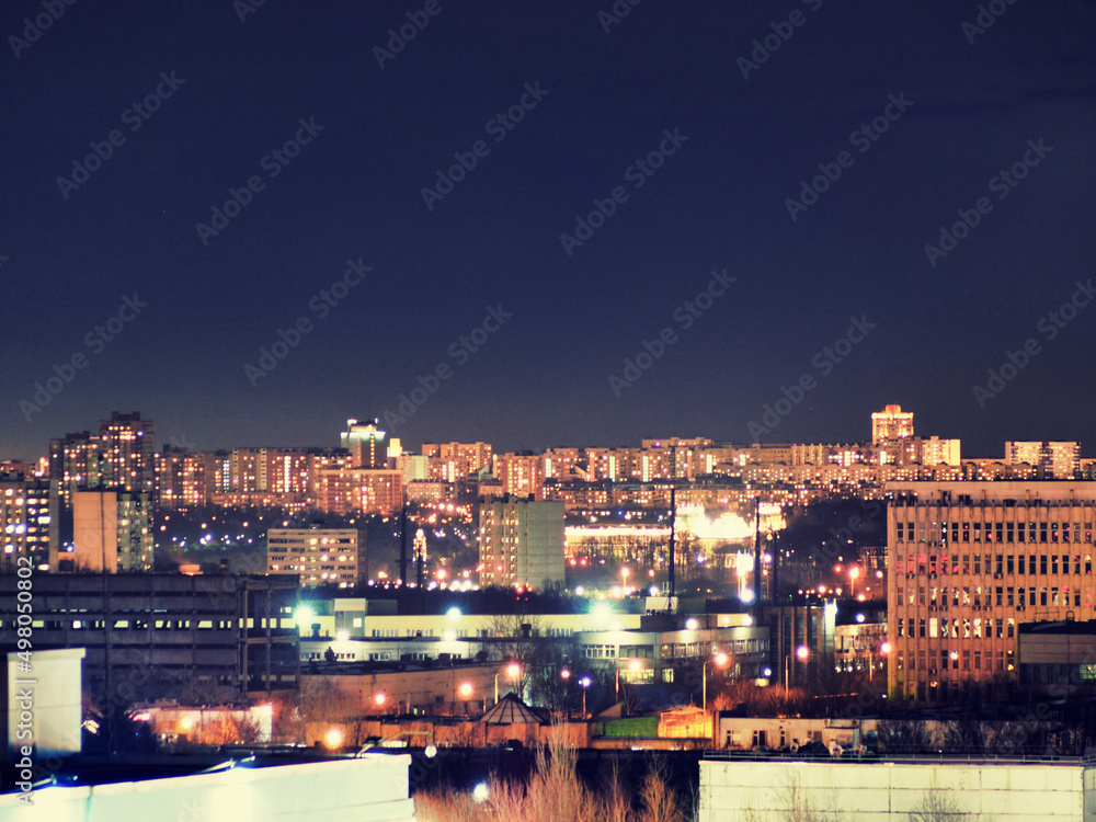 night view of the city