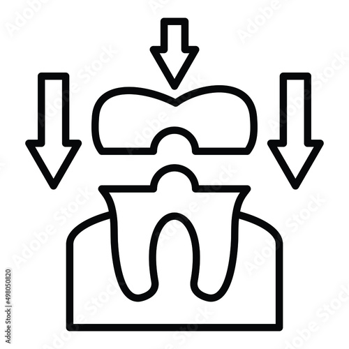 Dental Filling Icon Style