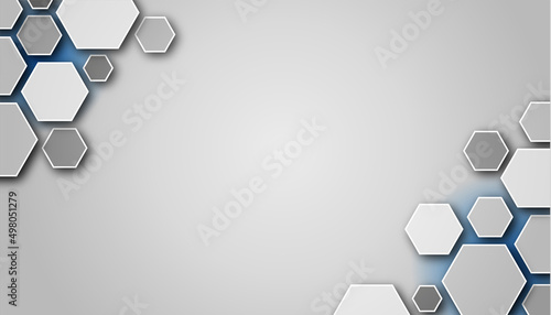 editable octagon vector background with modern style photo