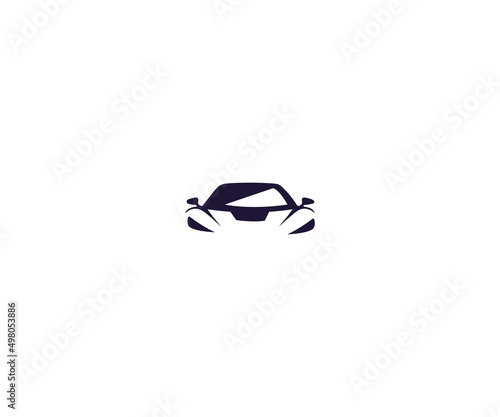 Sports Car Logo  Minimalist Vector Design