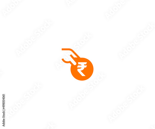 Indian rupee Logo Design vector Template