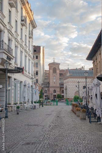 Street life in Bucharest, Romania.