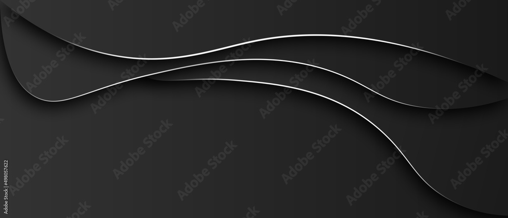 Abstract grey metallic overlap on dark blank space design modern luxury futuristic background illustration Abstract grey metallic overlap on dark blank space design modern luxury futuristic background illustration