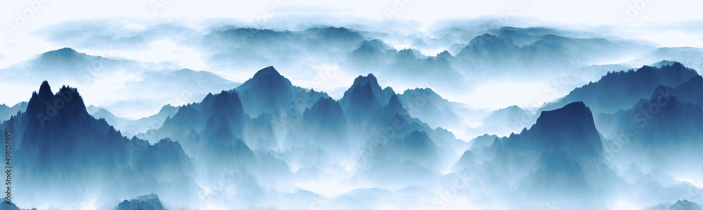 山 風景 空 自然 当惑 夕焼け 山 雲 日の出 かすみ 雲 モーニング 景色 Stock Photo Adobe Stock