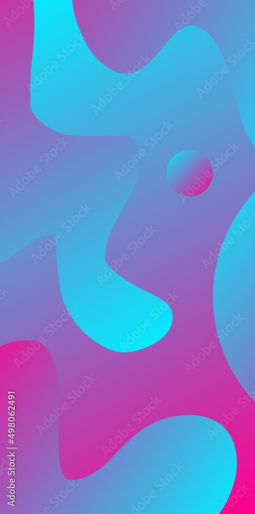 Light blue and purple mix abstract fluid mobile phone wallpaper. Abstract gradient wallpaper. Best abstract wallpaper with beautiful geometric shapes. Totally modern abstract background.